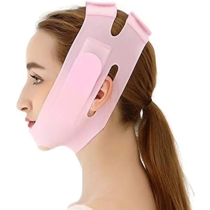 Silicone Face Mask Face Lifting Bandage Slimming Face Mask for Chin Cheek Reducer Double Chin Reducer - Image 1